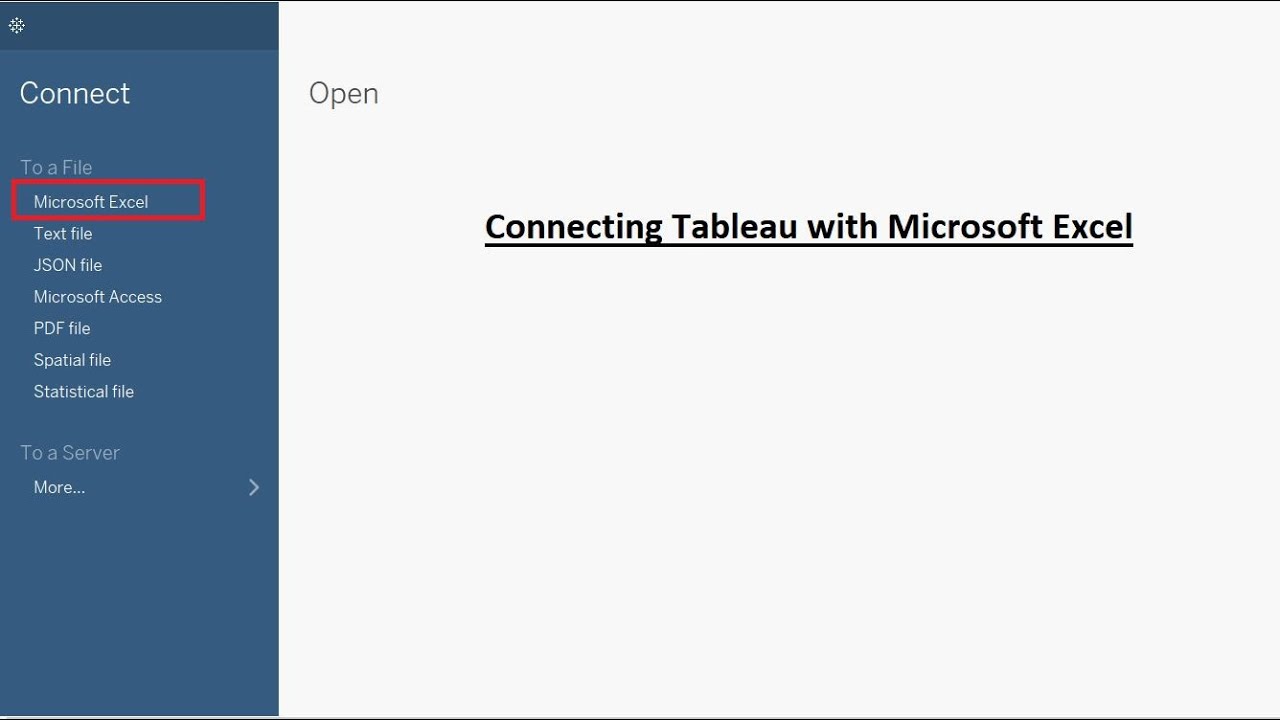 How to import Excel data in Tableau | Connecting Tableau with Microsoft Excel