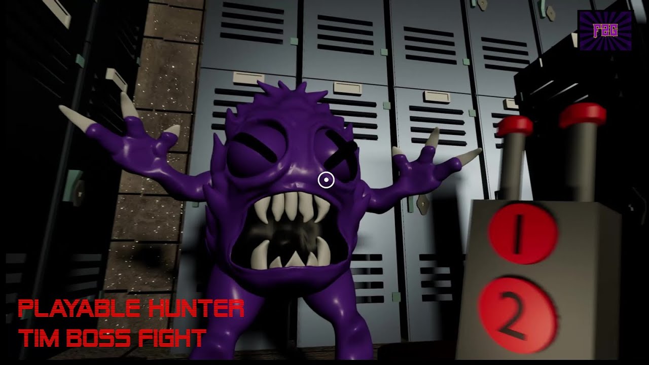 Mascot Locker Room Shenanigans [ Playable Hunter Tim Boss Fight] Horror Fan Game