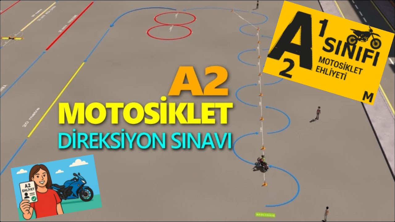 2025 A1/A2/A ehliyet sınavı izmir parkur ve güzergah