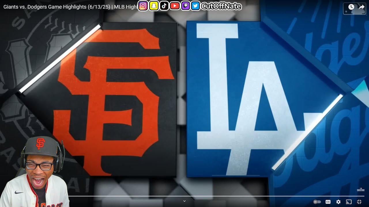GIANTS FAN REACTS TO Giants vs. Dodgers Game Highlights (6/13/25) | MLB Highlights