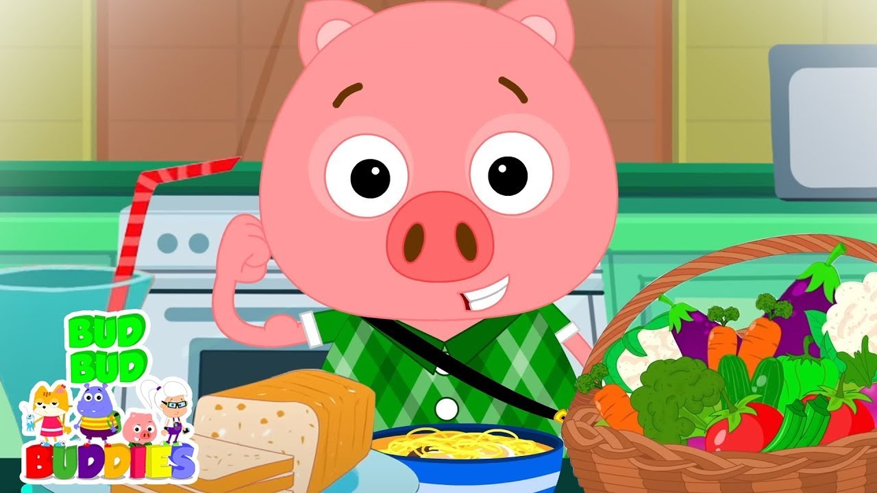 Food Song | Eat Your Meals | Vegetable Song | Healthy Food | Kids Songs with Bud Bud Buddies