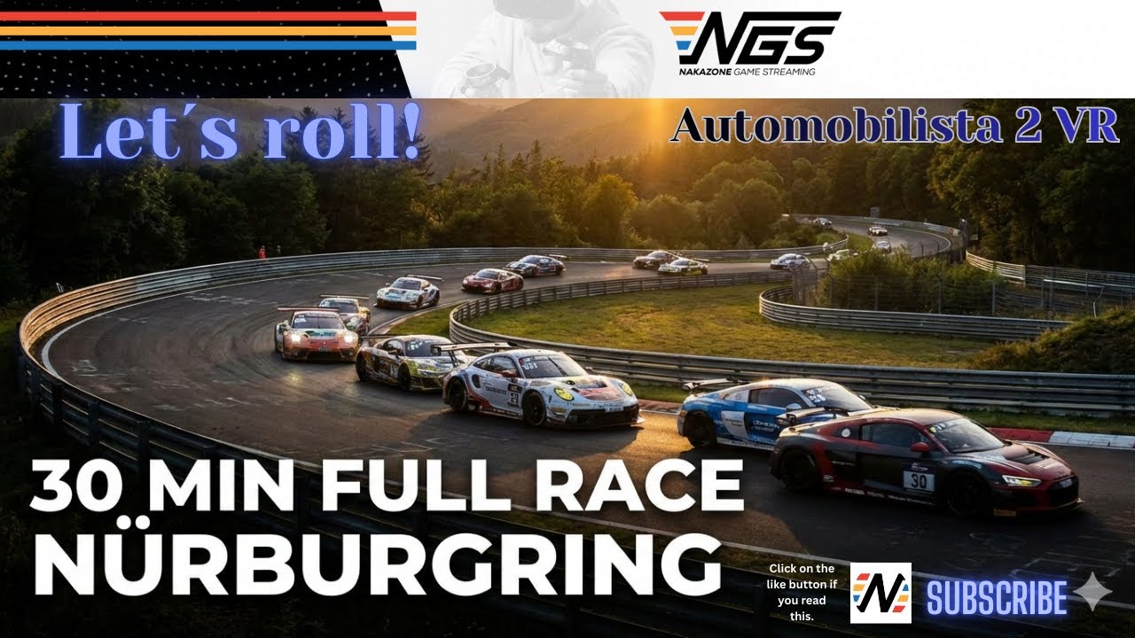 AMS2 VR / Pole + Victory - 4fun Racing Bears  / 30 Min Of Nürburgring Online  / GT3 + GT4 /