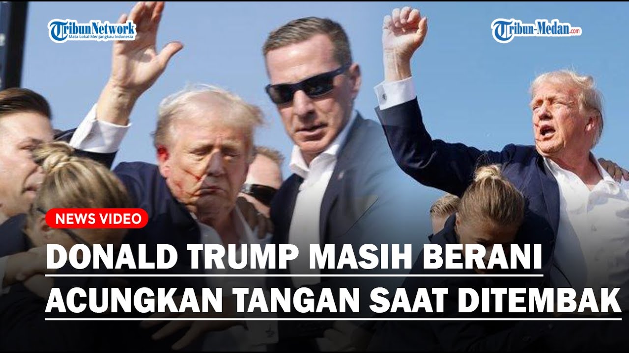 PELAKU TEWAS! KEBERANIAN Donald Trump Acungkan Tangan di Tengah Berondongan Tembakan Sniper, Selamat