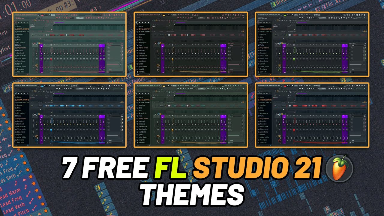 HOW TO INSTALL FL STUDIO 21 THEMES EASY! (FREE THEMES)