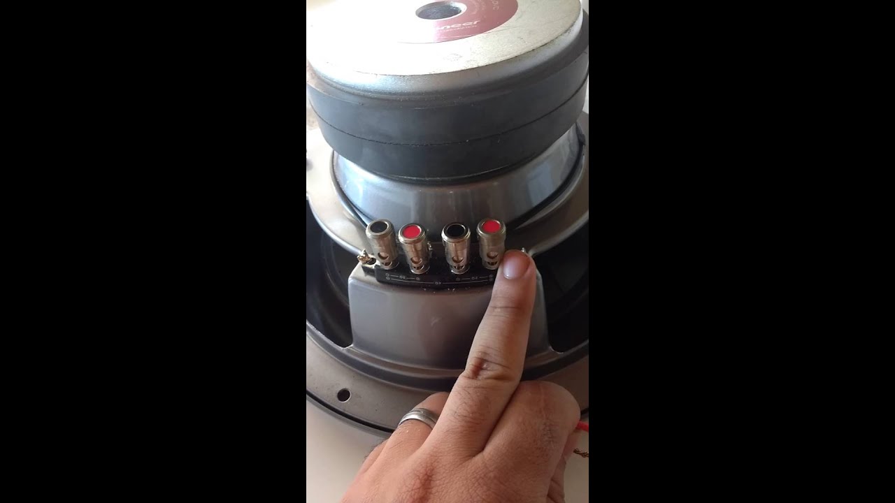 Subwoofer Pioneer 308 d2 casamento de impedância