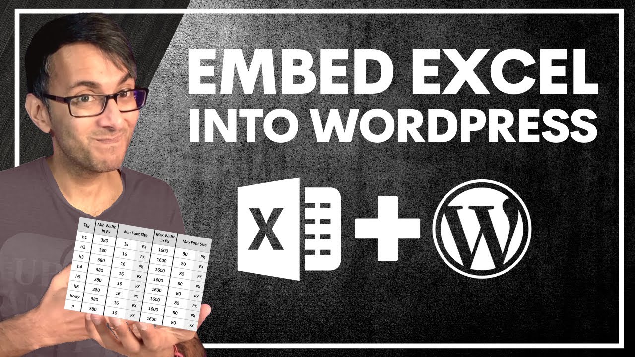 Embed Excel into Wordpress - Free with One Drive and No Extra Plugin