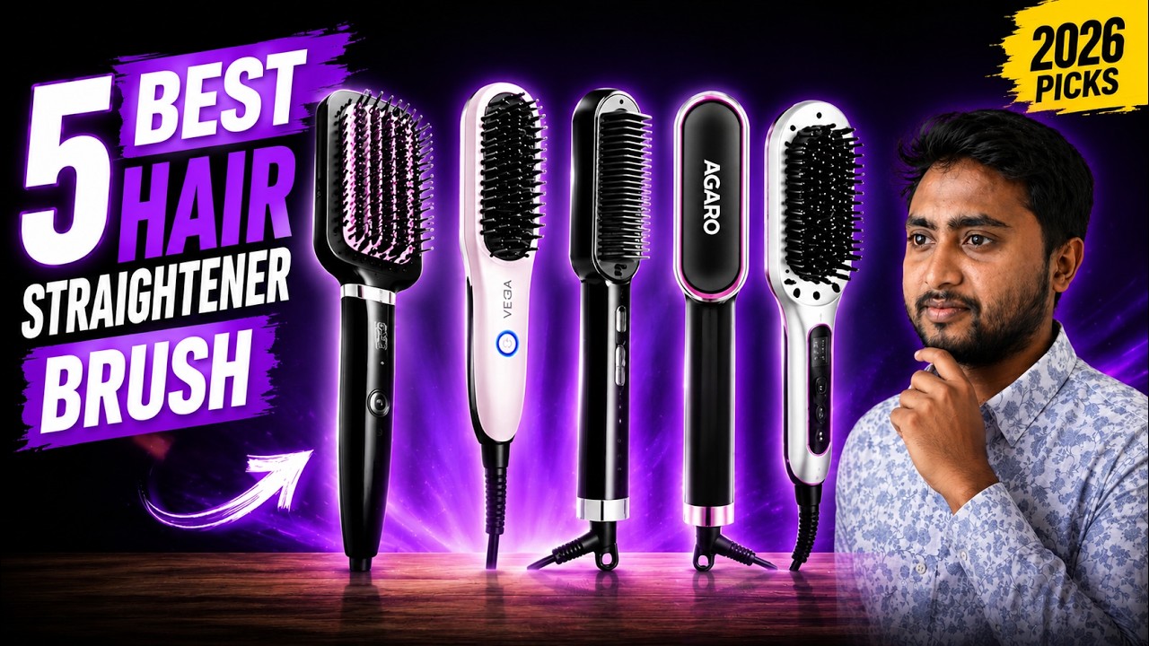 TOP 5 Best Hair Straightener Brush in India 2026 | Buying Guide of Hair Straightener Brush