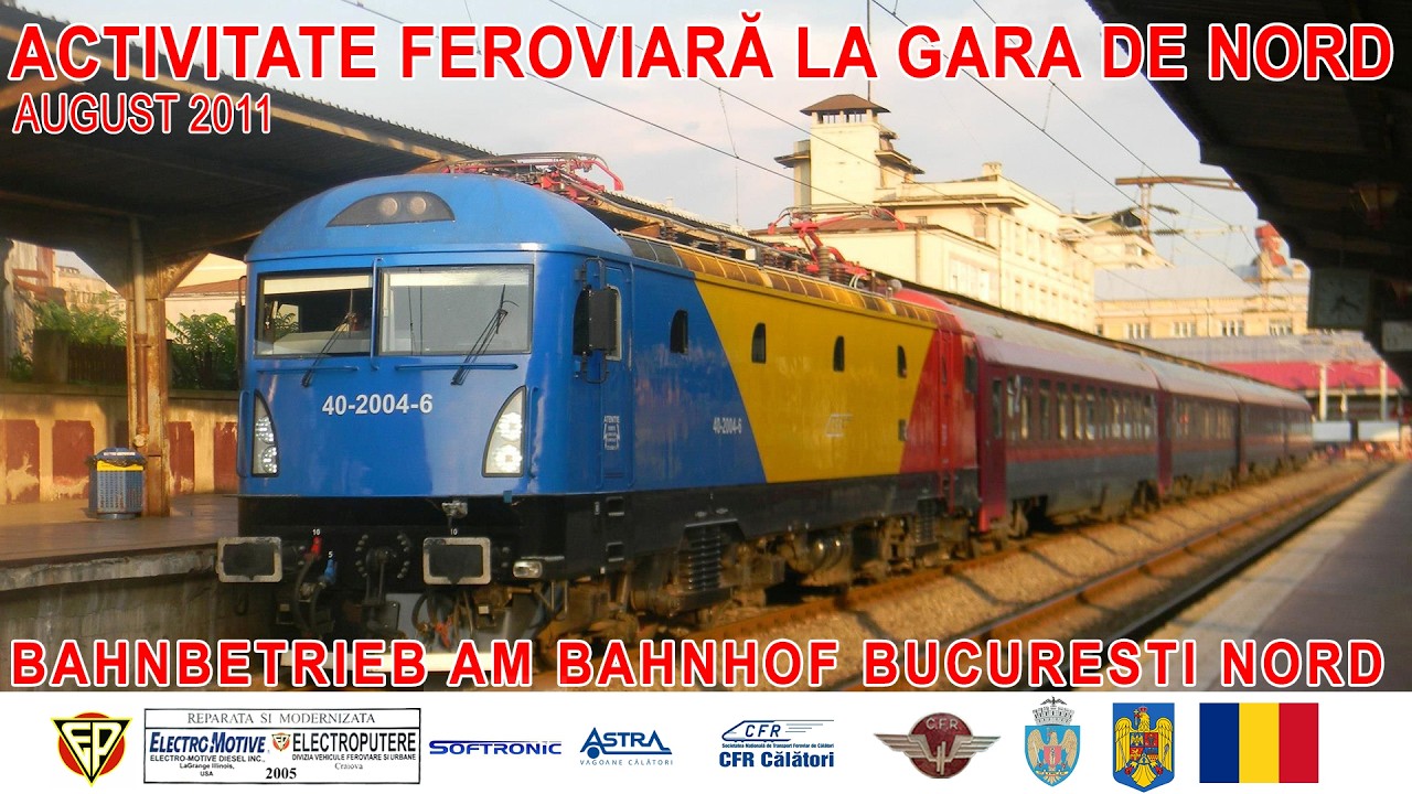 Trafic feroviar în Gara de Nord/Rail activity at București Nord[August 2011]