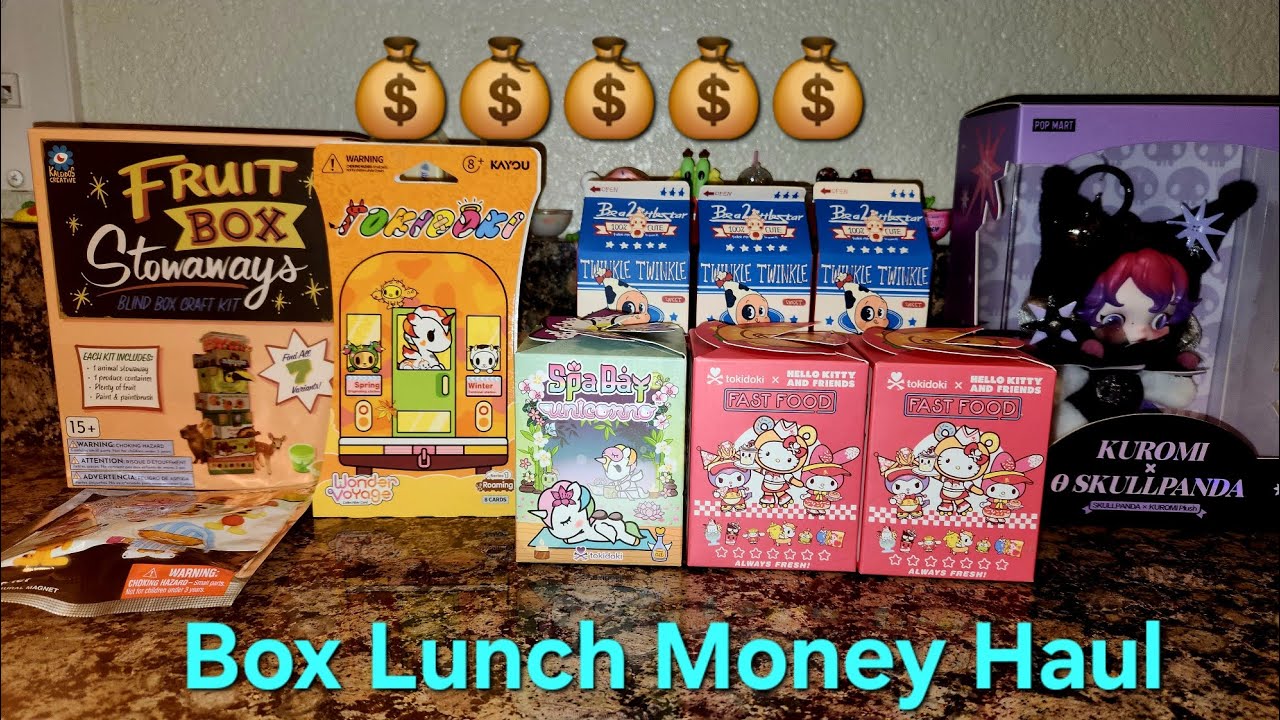 Let's Open Mystery Boxes On My Day Off #popmart #Sanrio ##tokidoki #boxlunch 