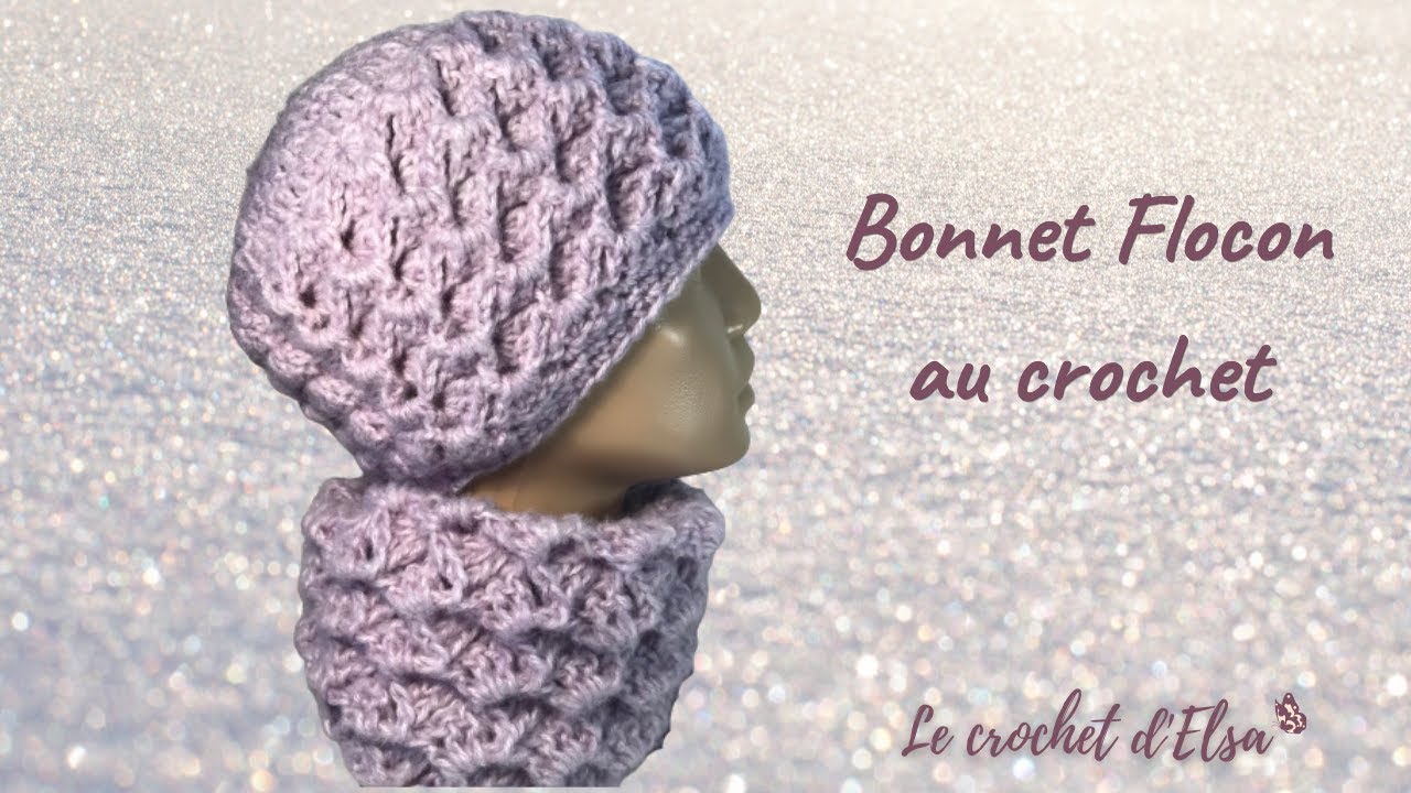 Bonnet Flocon au crochet