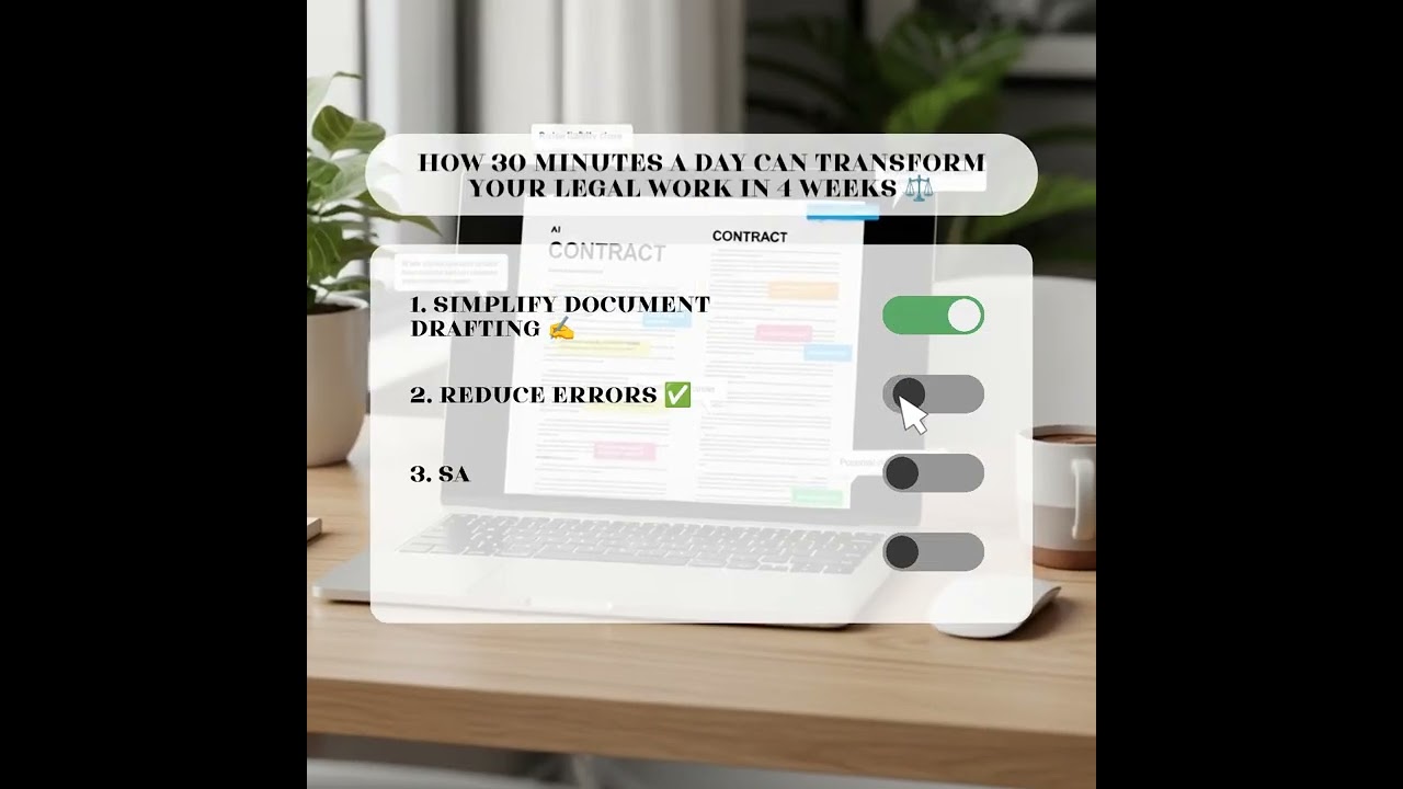 How 30 minutes a day can transform your legal work in 4 weeks ⚖️