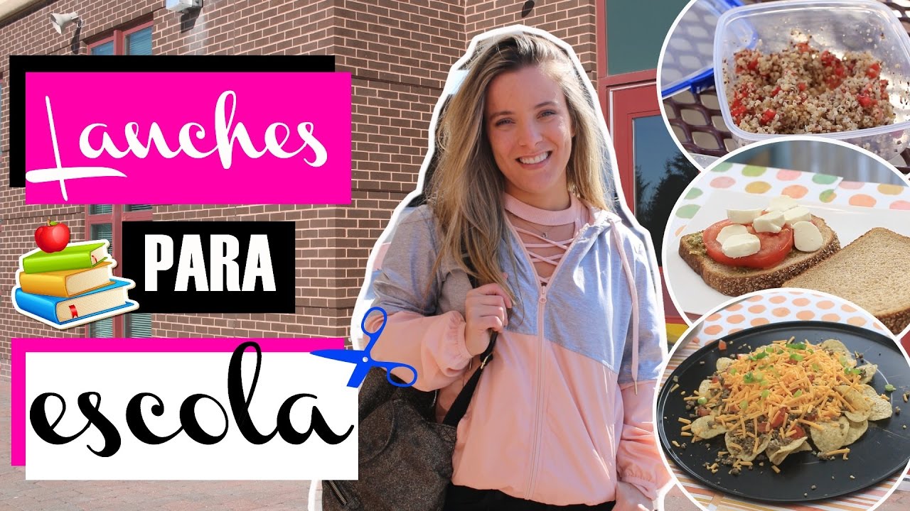 Ideias de lanches DELICIOSOS E RAPIDOS para a escola!