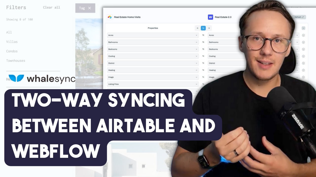 How to use Whalesync for two-way syncing between Airtable and Webflow