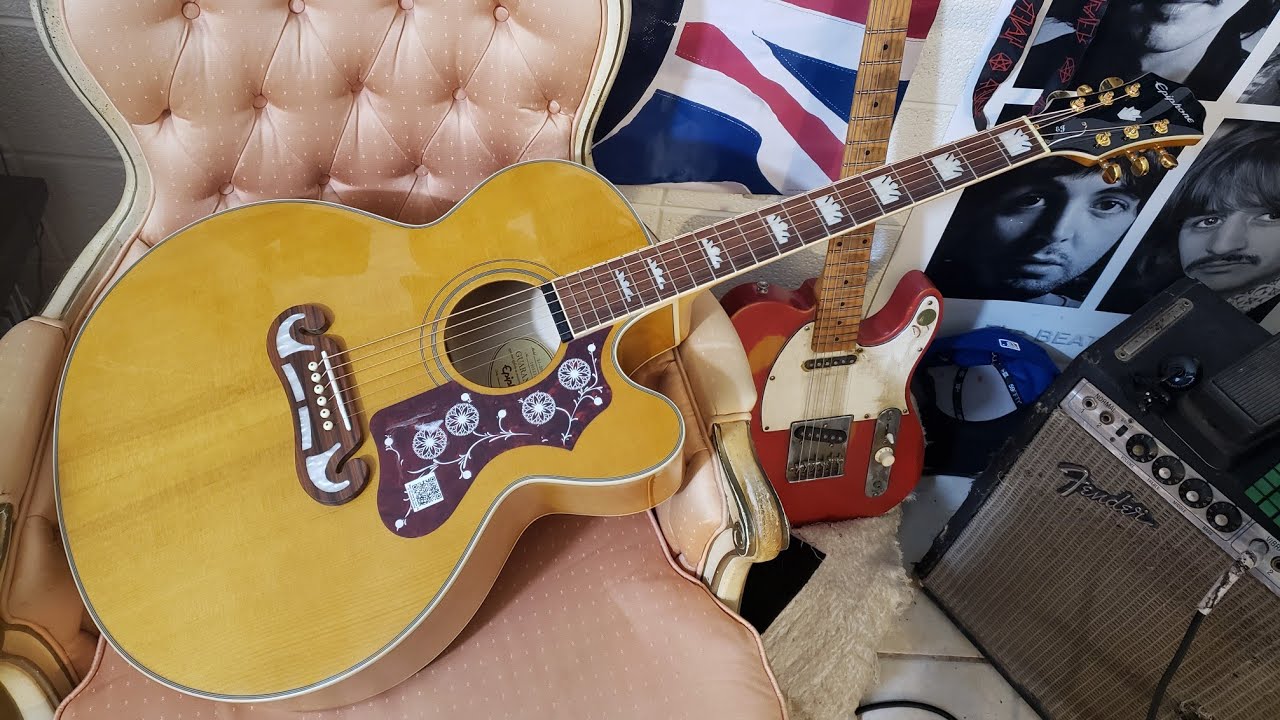 Epiphone EJ200SCE/VN unboxing