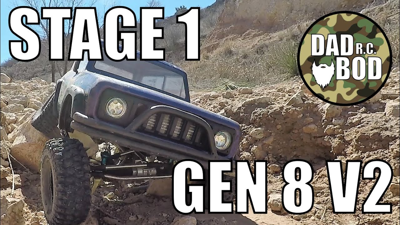 Redcat Gen 8 v2 MODIFIED - Mega Trail Ride - The Grape Ape Stage 1 - RC truck crawling