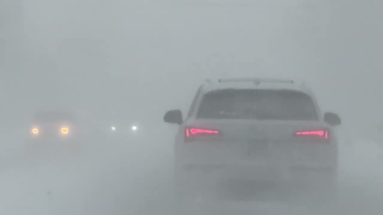 Whiteout Conditions From Lake Effect Snow