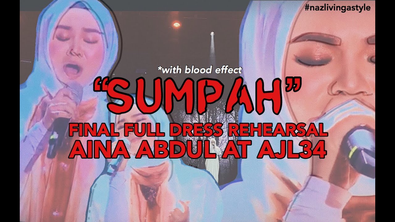INI TIMING YANG SEPATUTNYA DARAH KELUAR DI BAJU AINA ABDUL KETIKA 'SUMPAH' DI ANUGERAH JUARA LAGU 34