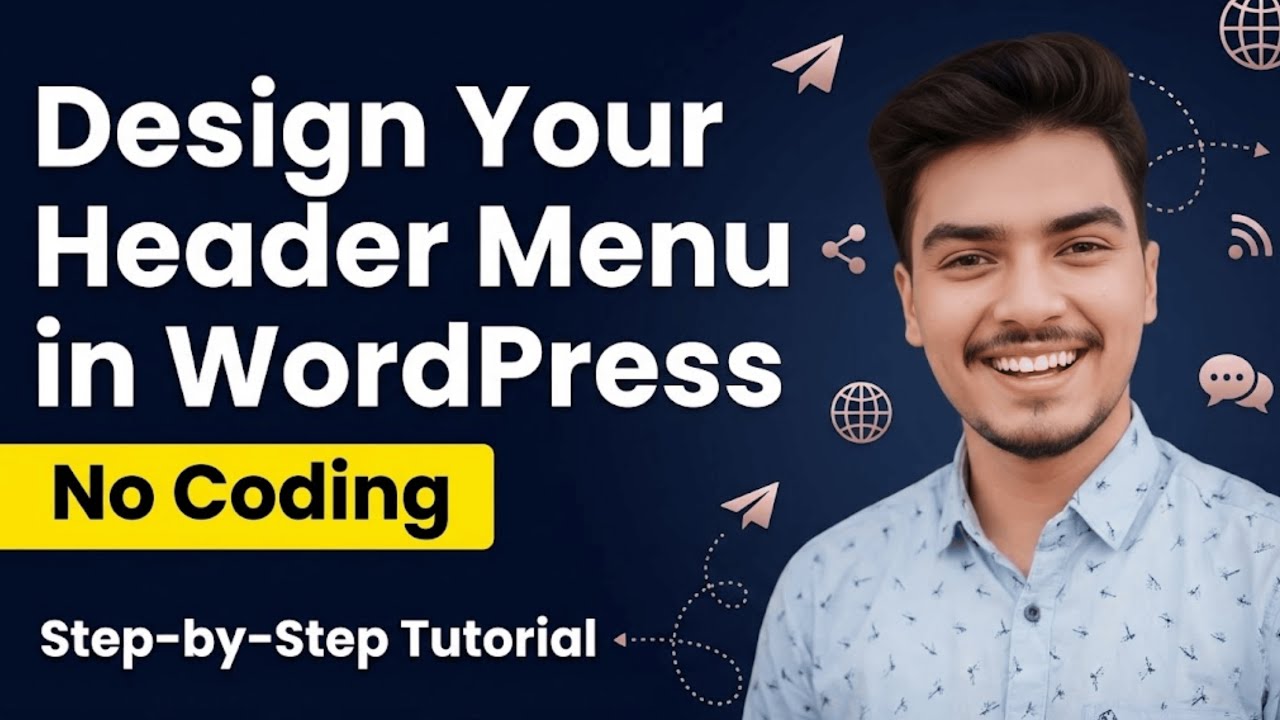 WordPress Header Menu Setup for Beginners | No Coding Required | Digital Marketing Course | Sharia