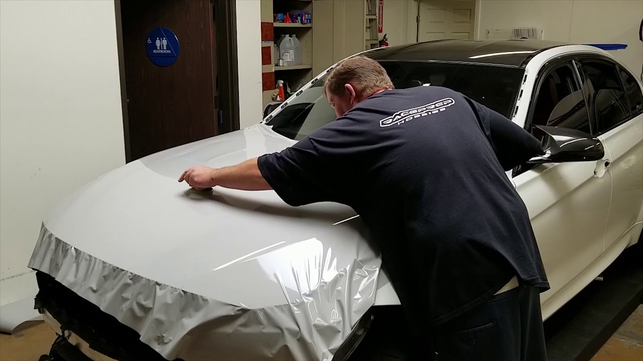 BMW M3 Hood Wrap in Nardo Grey