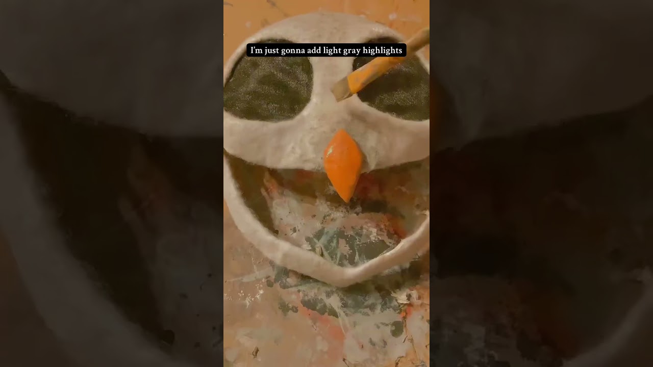 Turning this mask into the owl from 99nitf!! 🦉🌲pt.2 #owl #mask #99nitf #99nights 