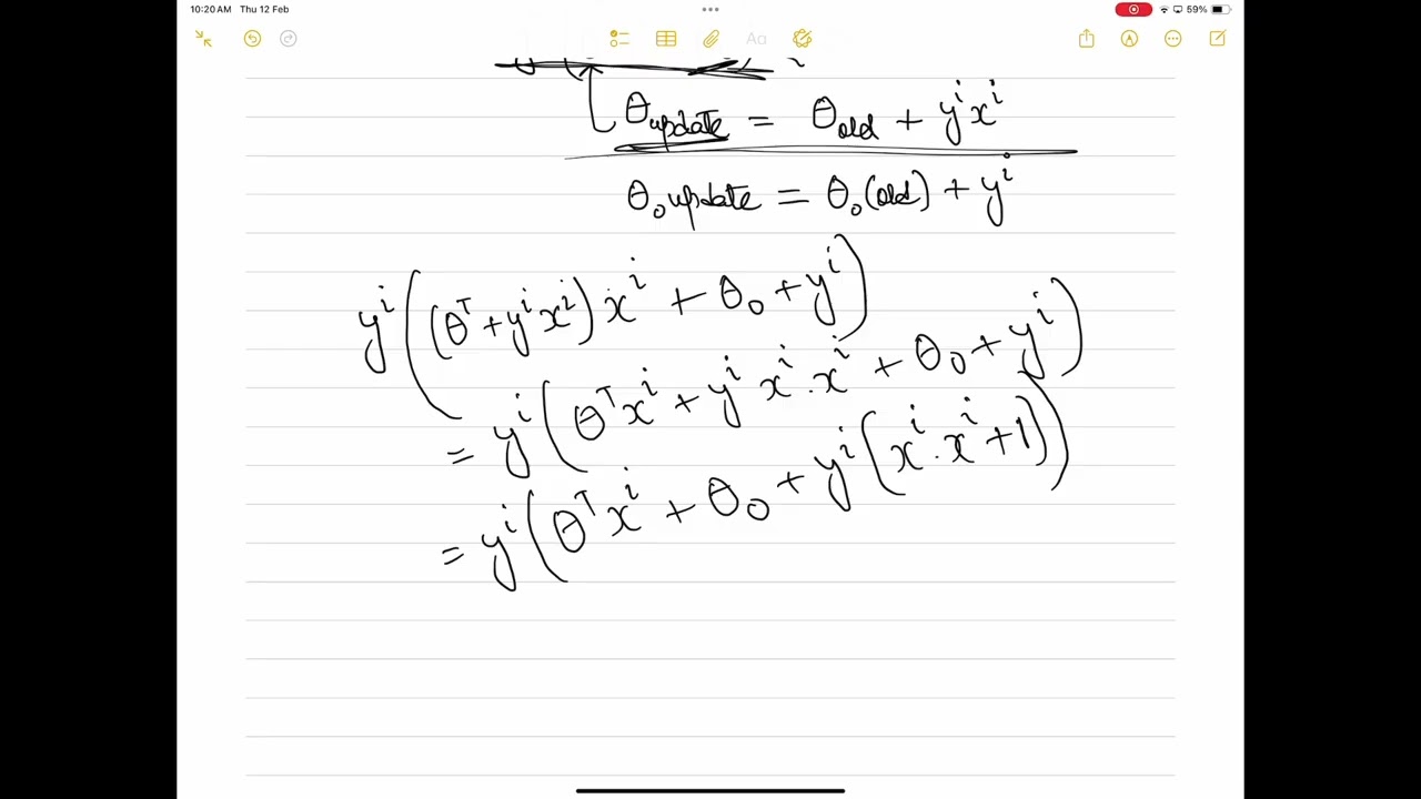 Lecture 4 | Perceptron Algorithm | Parameter Update | Linear Classifier