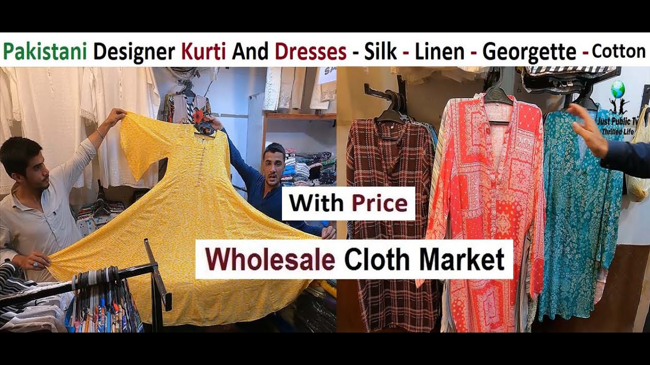 Wholesale Pakistani Designer Kurti And Dresses With Price - Silk - Linen - Georgette - Cotton Dress