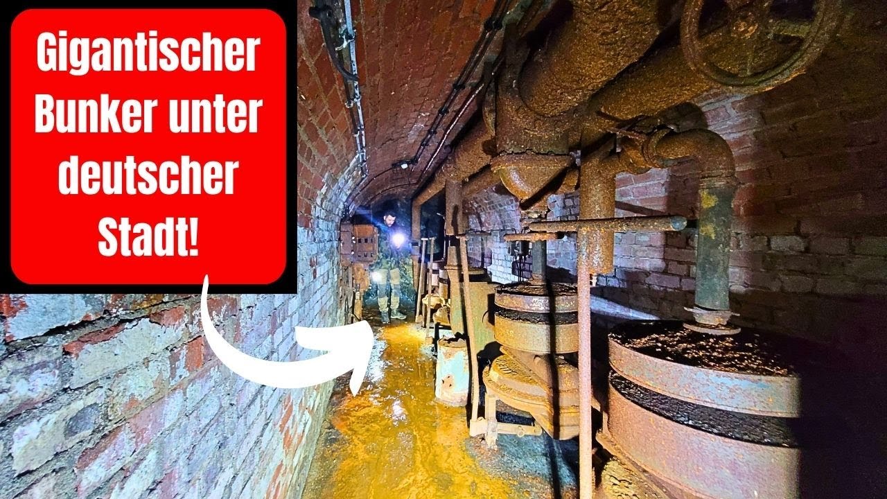 😮 Невероятно! Огромный бункер времен Второй мировой войны обнаружен под немецким городом!