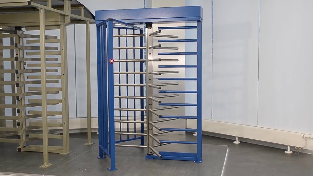 RTD-16. Full height turnstile assembly