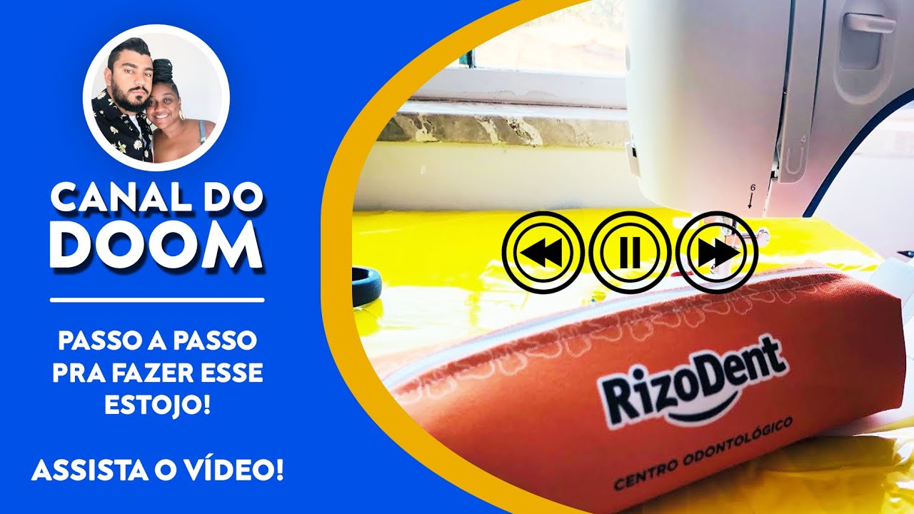 Passo a passo da produção de uma necessaire estojo