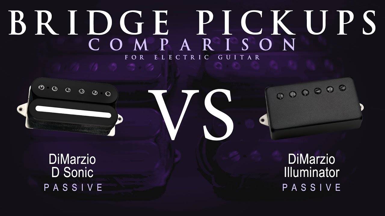DiMarzio D SONIC vs ILLUMINATOR - Bridge Guitar Pickup Comparison Tone Demo