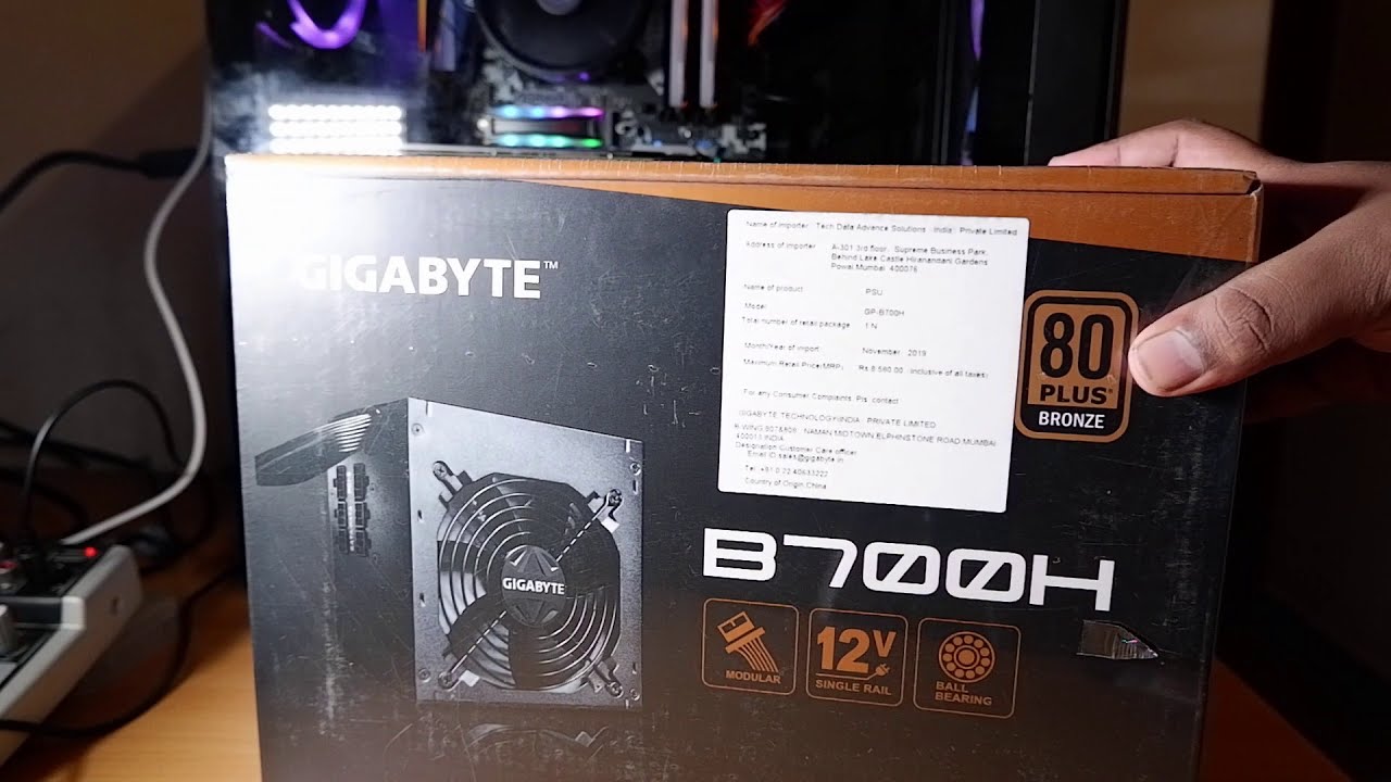 GIGABYTE B700H 700W Bronze PSU UNBOXING!