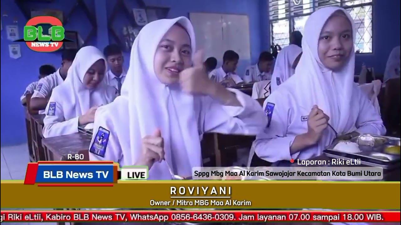 MBG di Lampung Utara Diperkuat, SPPG MAA ALKARIM Tunjukkan Pelayanan Profesional - BLB News TV