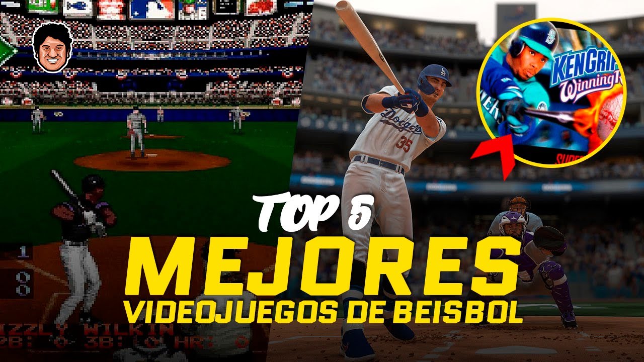 TOP 5 🔥  MEJORES VIDEOJUEGOS DE BEISBOL EN LA HISTORIA