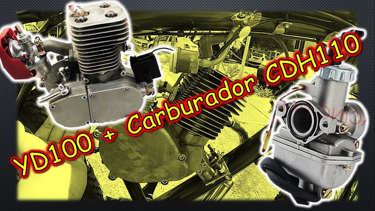 PRUEBAS DE VELOCIDAD / Motor YD100 + Carburador de CDH110 / ¿ El carburador SIRVE O NO SIRVE?