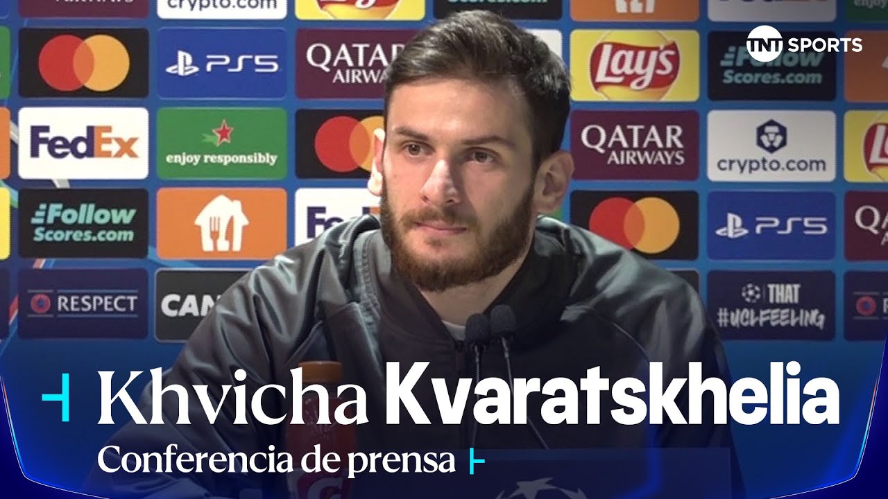 KVARATSKHELIA: &ldquo;LA LIGA FRANCESA ES MUY DIF&Iacute;CIL&rdquo; | PSG VS. TOTTENHAM HOTSPUR | UEFA CHAMPIONS LEAGUE