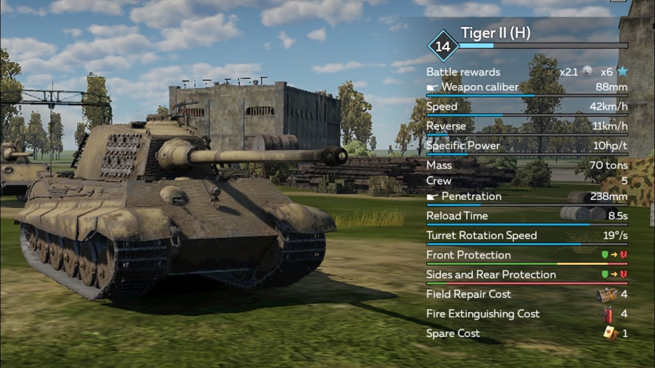 Tiger II (H)/King Tiger Gameplay | War Thunder Mobile Gameplay | No Commentary