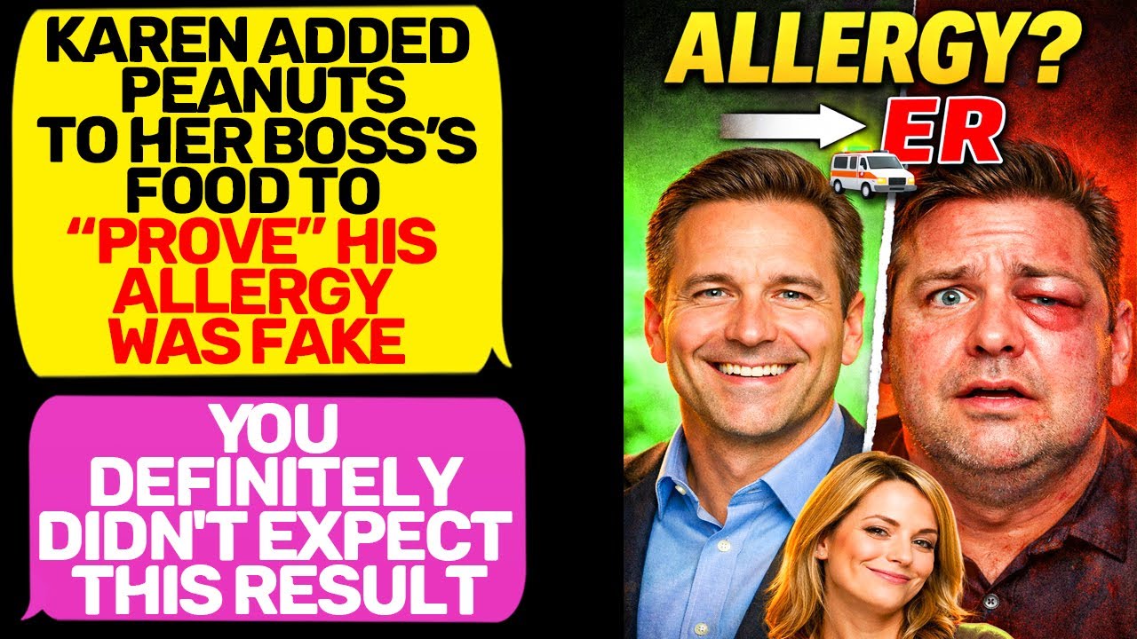 Karen secretly added peanuts to her boss’s food to “prove” his allergy was fake. Big Mistake