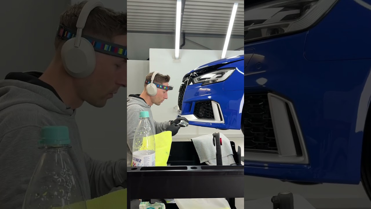 Wabengrill | Audi RS versiegeln | Graphencoating #asmr #pscargarage #detailing #audi