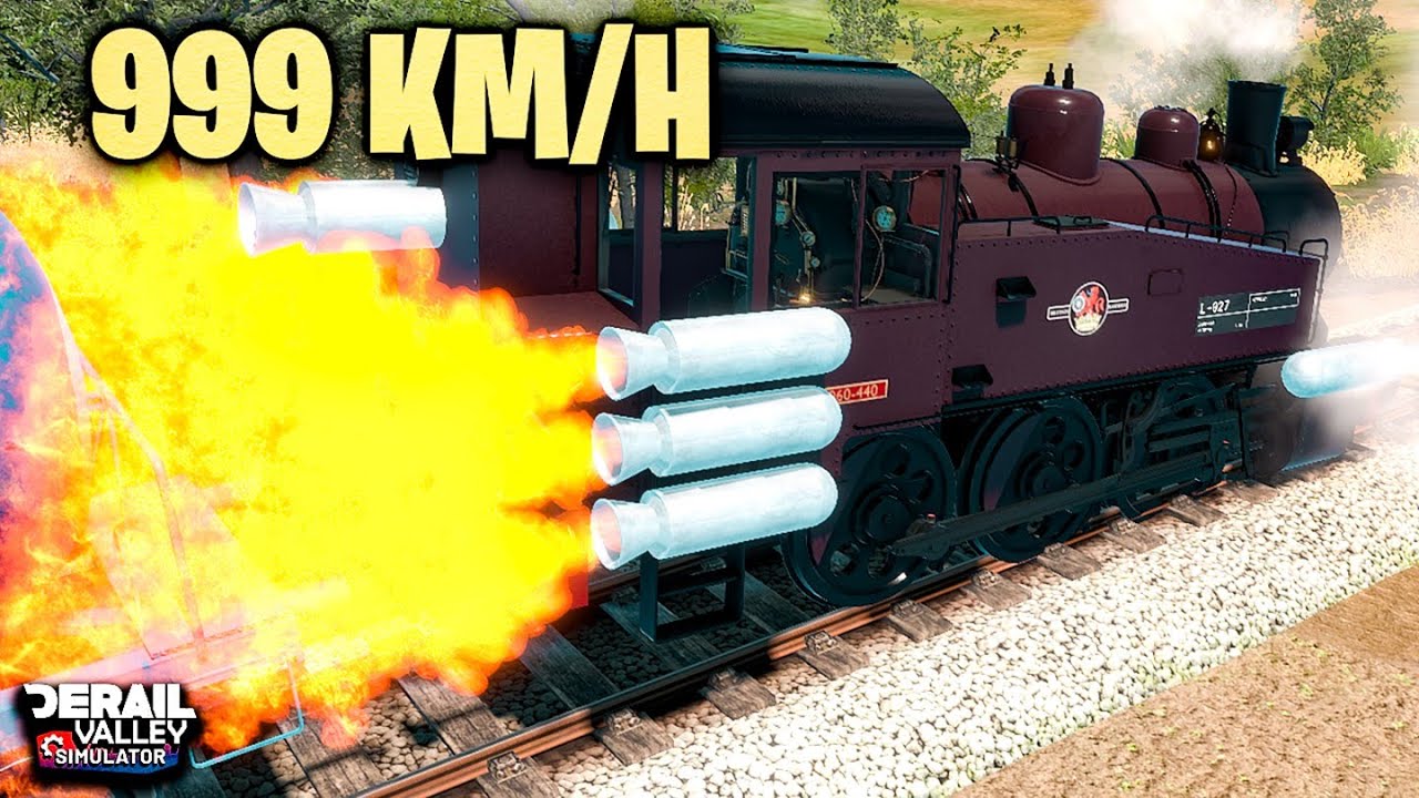 Every Locomotive Got Rocket Booster | Derail Valley Crash Compilation