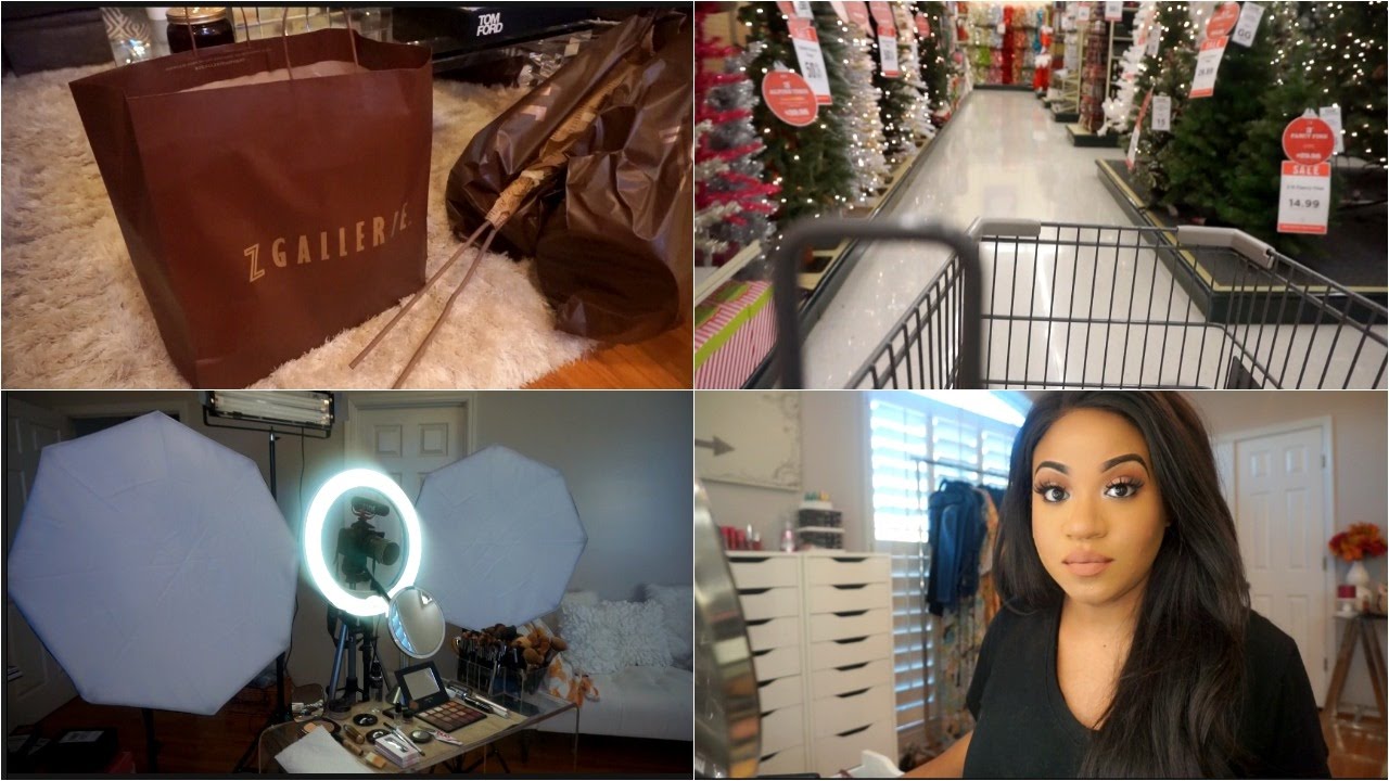 Christmas Decor, Filming Set Up + Z Gallerie Haul!