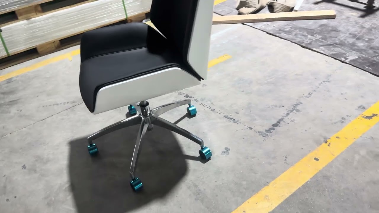 White and Black Popular Design Office Chairs Modern Conference Chair.