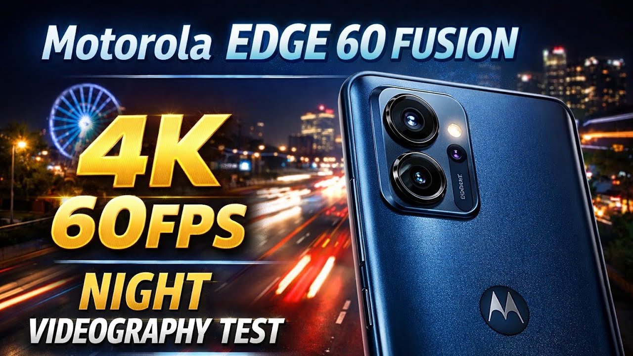 Motorola edge 60 fusion 4k 60 FPS Night Videography Test 