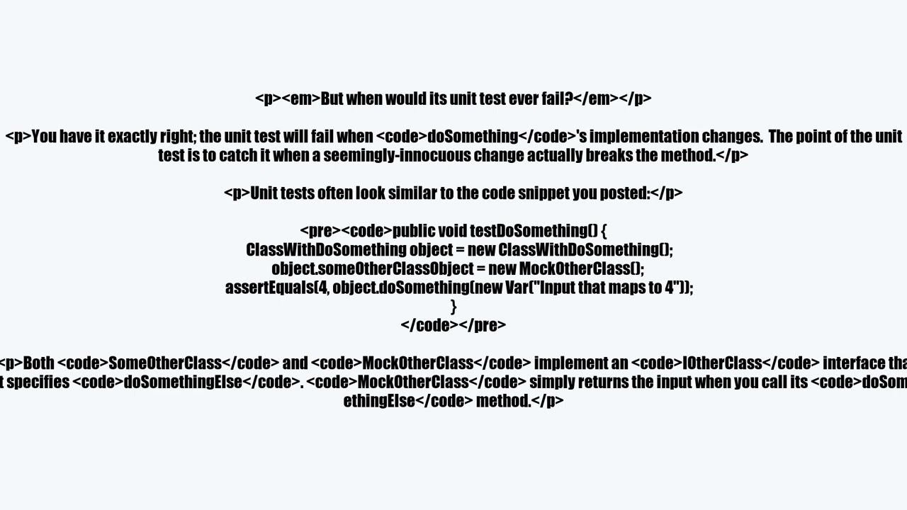 Unit Testing and White Box Testing