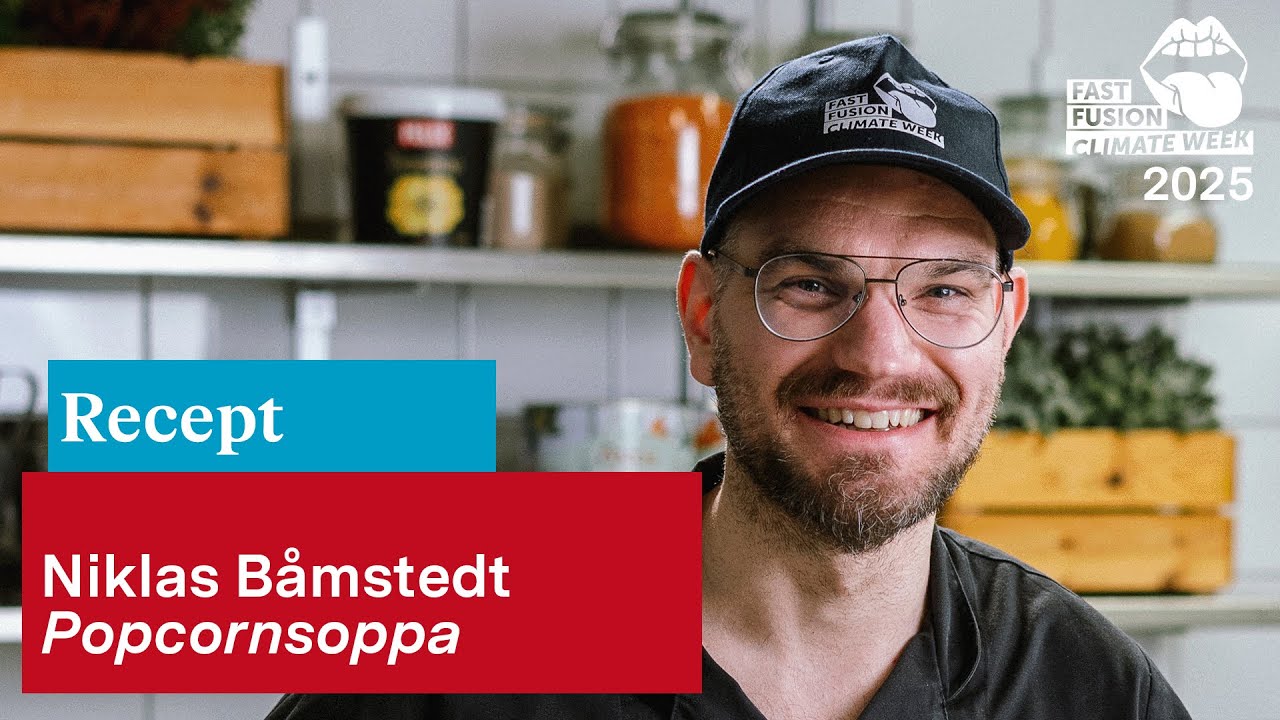 Recept | Popcornsoppa av Niklas Båmstedt | Fast Fusion Climate Week