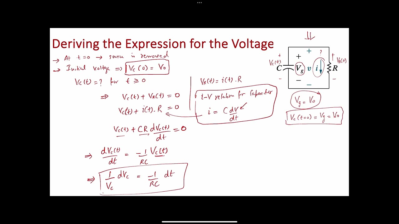 Lecture_3A: Natural response of RC circuit and Example Problem