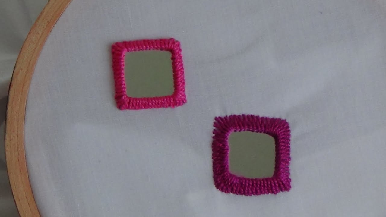Hand Embroidery: Mirror Work Stitch