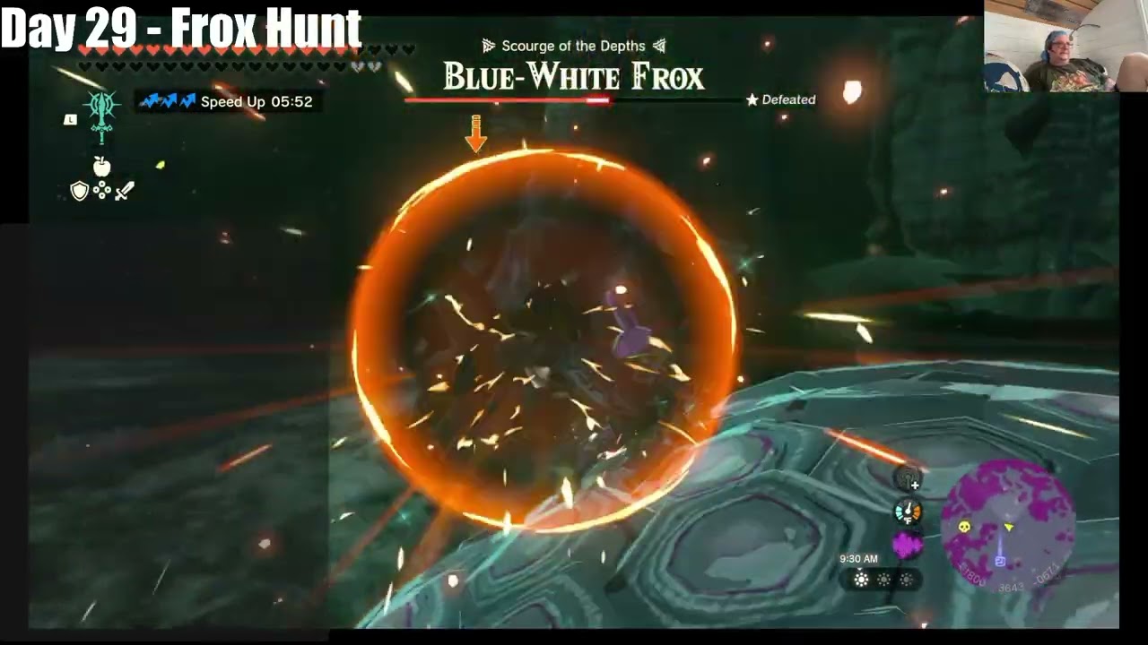 Highlight: Mx. Pip's Zelda TOTK Speed Run - Tricked a Frox into thinking I was behind it.