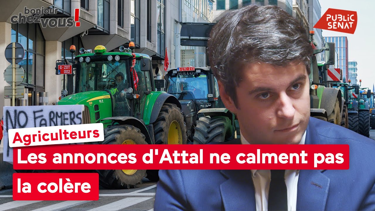 Agriculteurs : les annonces d'Attal ne calment pas la colère