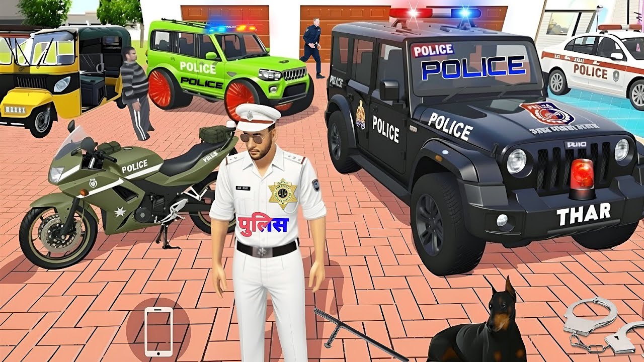 Franklin Become PoliceMan 💥🤩 Franklin Purchase Police Thar 💥🚨 Indian Theft Auto Simulator Game 💥🤯