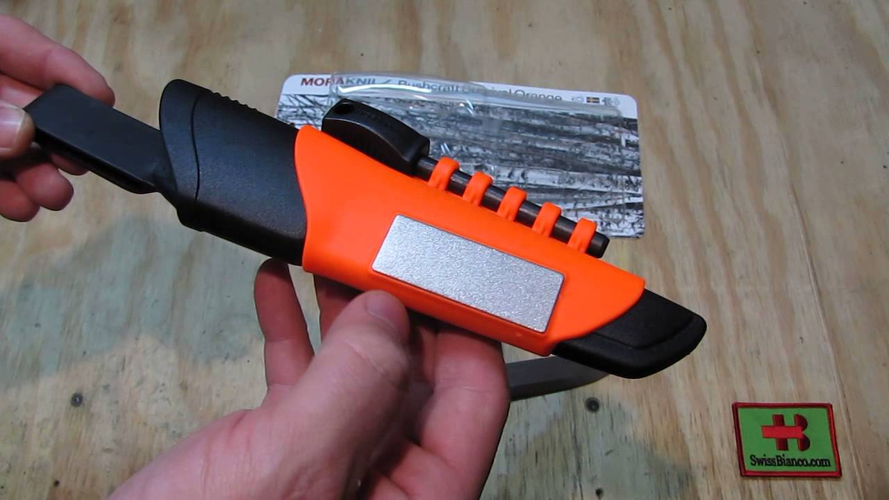 mora bushcraft survival orange